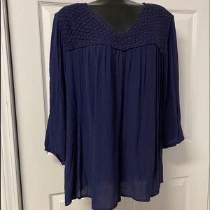 Flowy Navy top XL